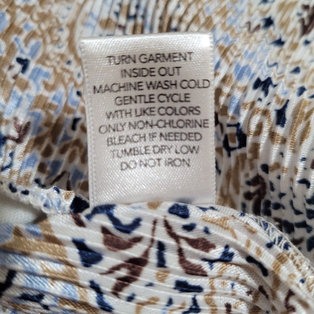CJ Banks Floral Women's Top Blouse Plus Size 2X Short Sleeve Ruffles 1958 - Picture 5 of 6